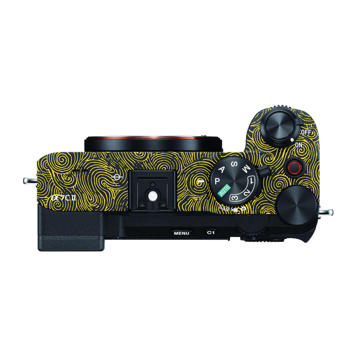 Yellow Spirals Sony A7 CII Camera Skins