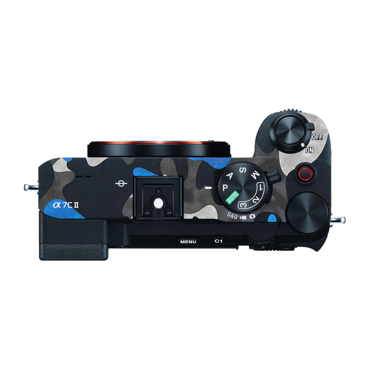Blue Grey Camo Sony A7 CII Camera Skins
