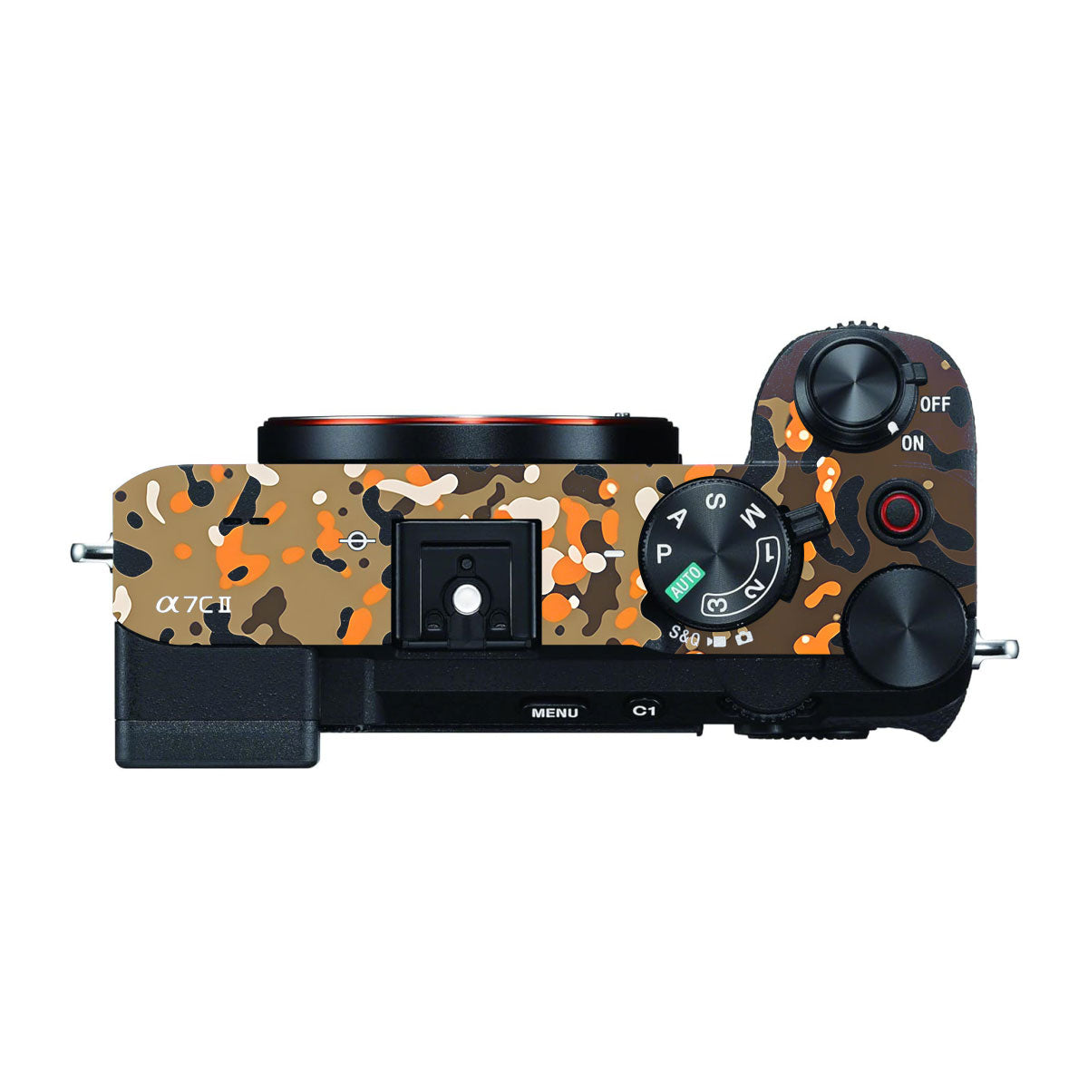 Orange Brown Spot Sony A7 CII Camera Skins