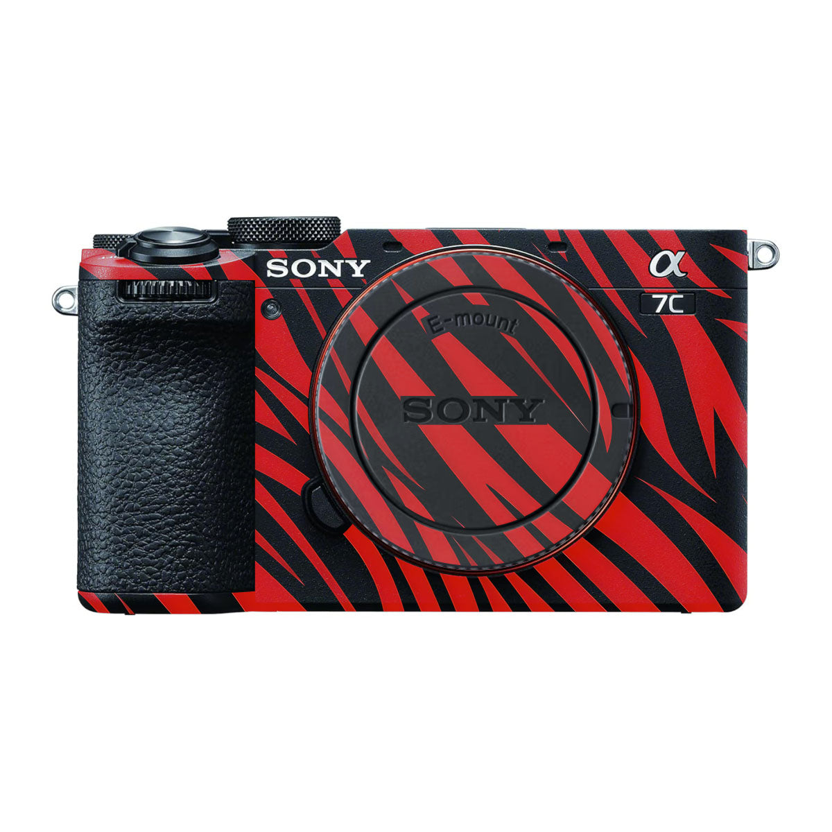 Red and Black Stripes Sony A7 CII Camera Skins
