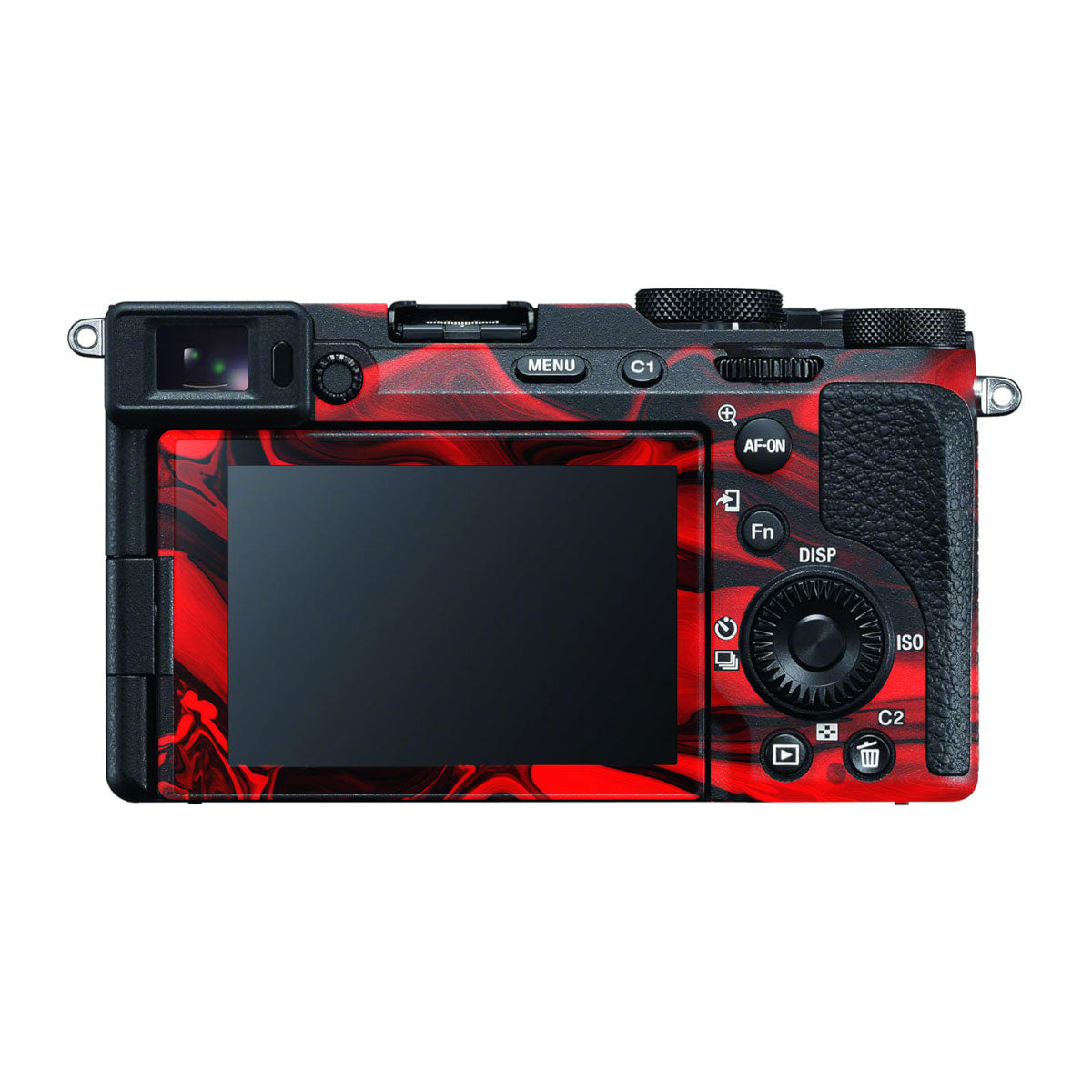 Red Lava Flow Sony A7 CII Camera Skins