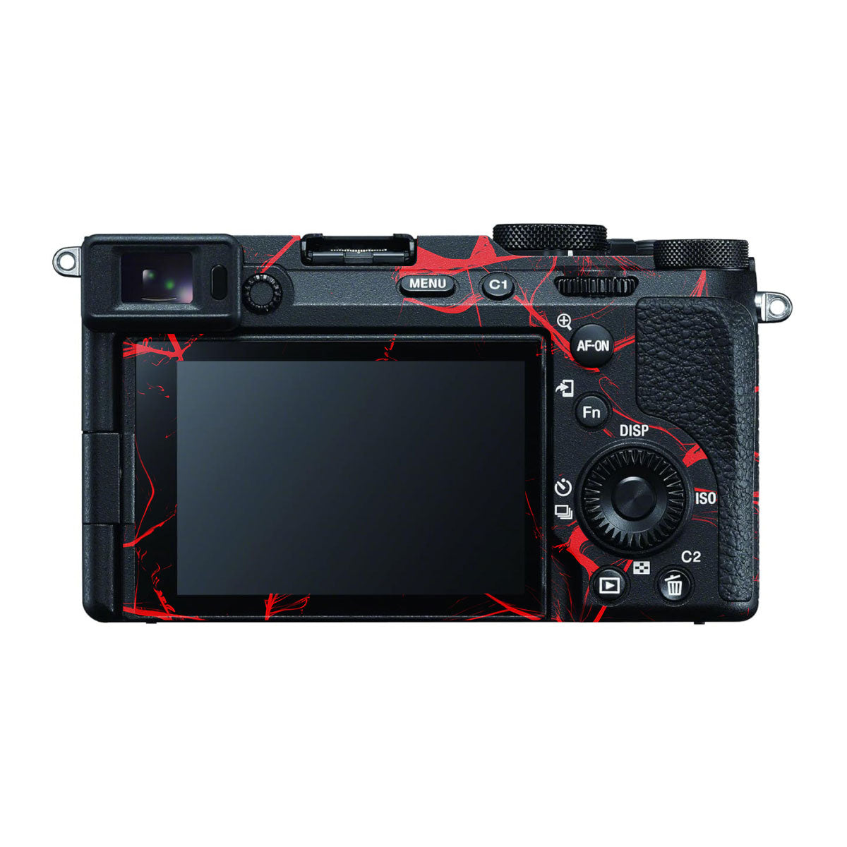 Red Neural Grid Sony A7 CII Camera Skins