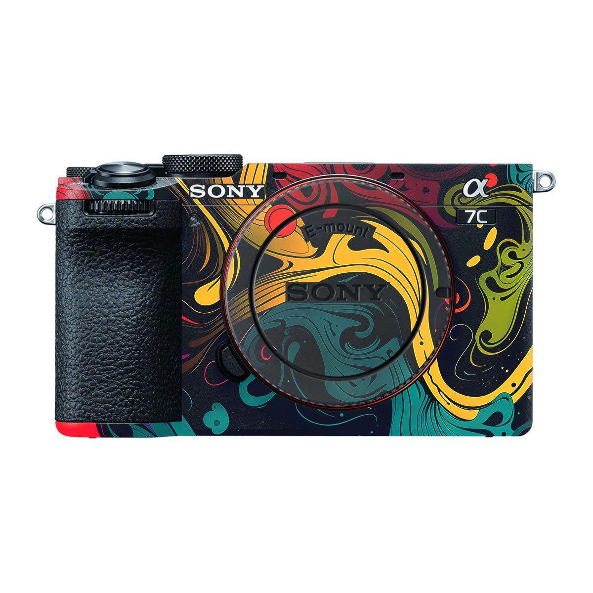 Psychedelic Color Swirl Sony A7 CII Camera Skins
