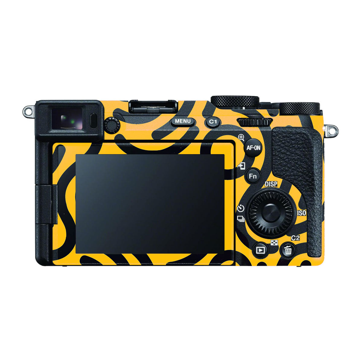 Minimal Yellow Wave Sony A7 CII Camera Skins