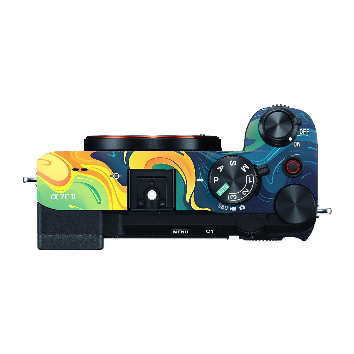 Rainbow Liquid Fusion Sony A7 CII Camera Skins