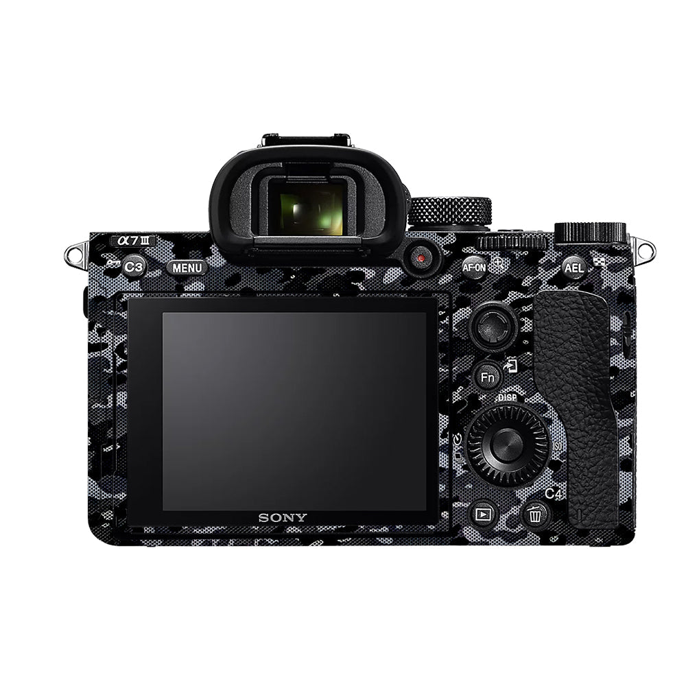 Stealth Grey Camo Sony A7MIII Camera Skins