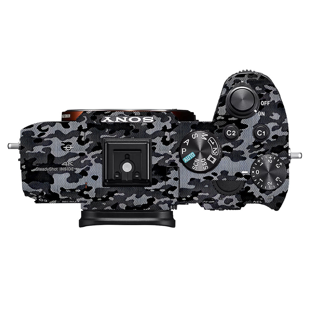 Stealth Grey Camo Sony A7MIII Camera Skins
