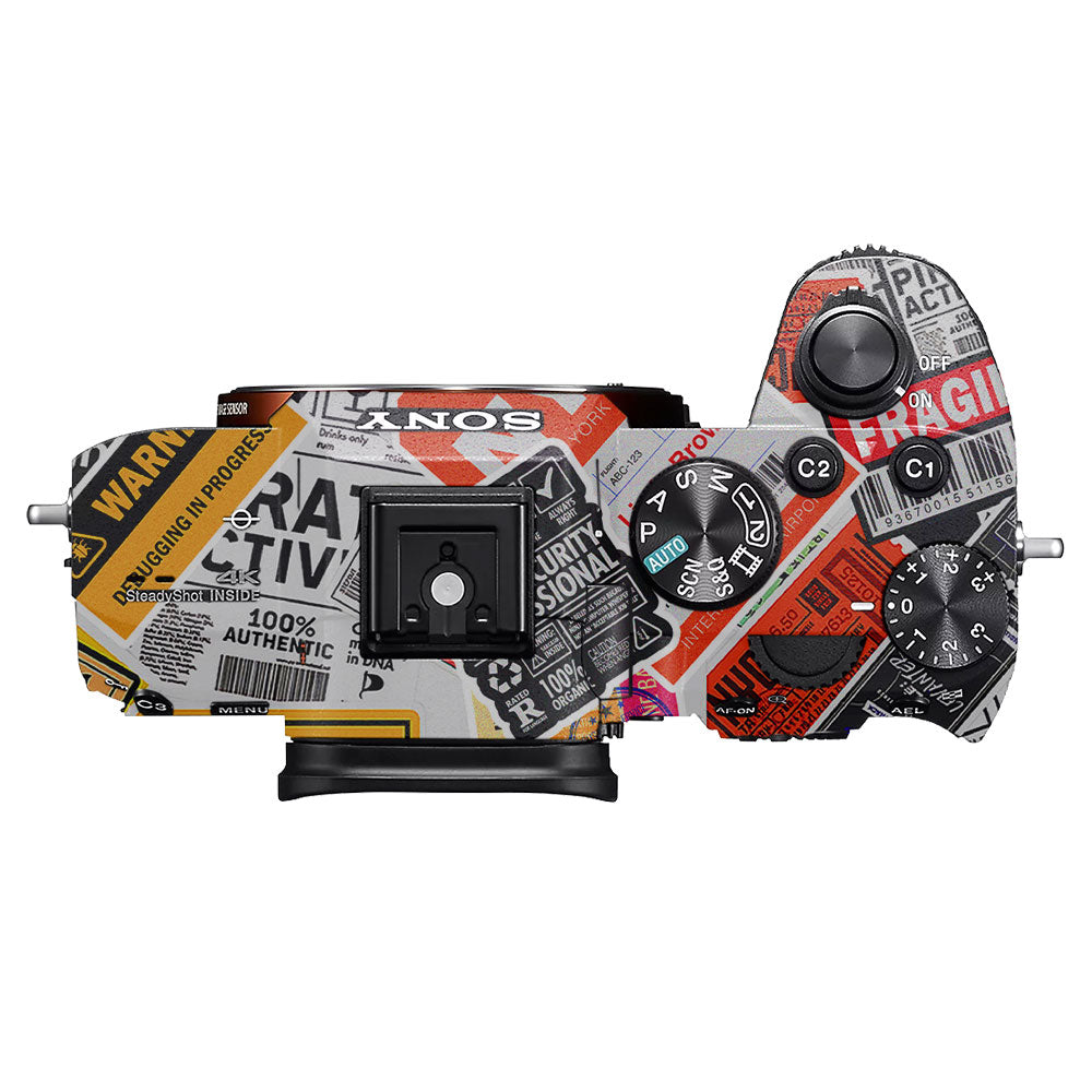 Tech Aesthetic Sticker Collage Sony A7MIII Camera Skins
