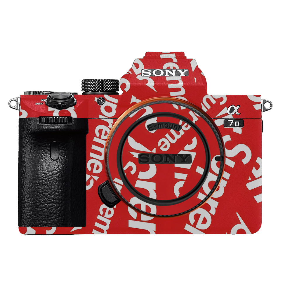 Supreme Red Sony A7MIII Camera Skins