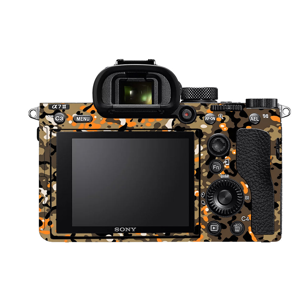Orange Brown Spot  Sony A7MIII Camera Skins