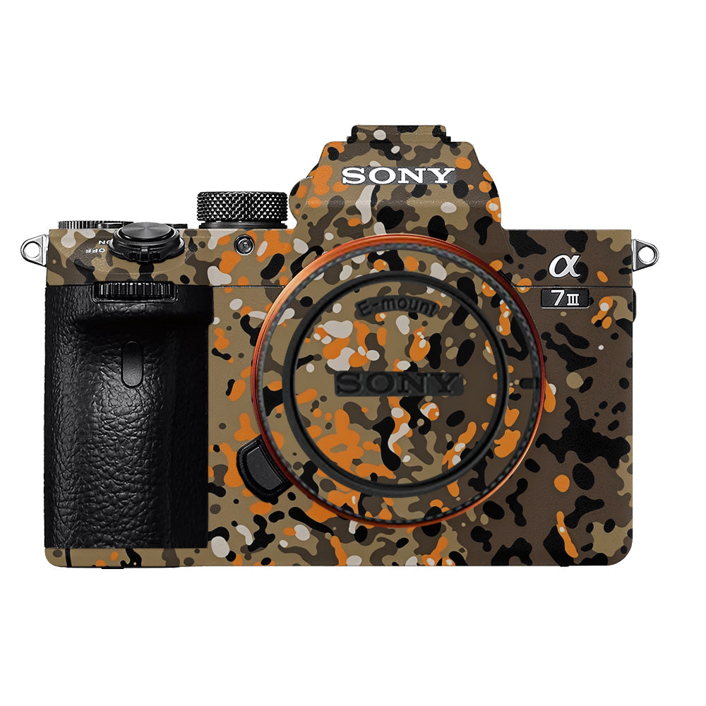 Orange Brown Spot  Sony A7MIII Camera Skins
