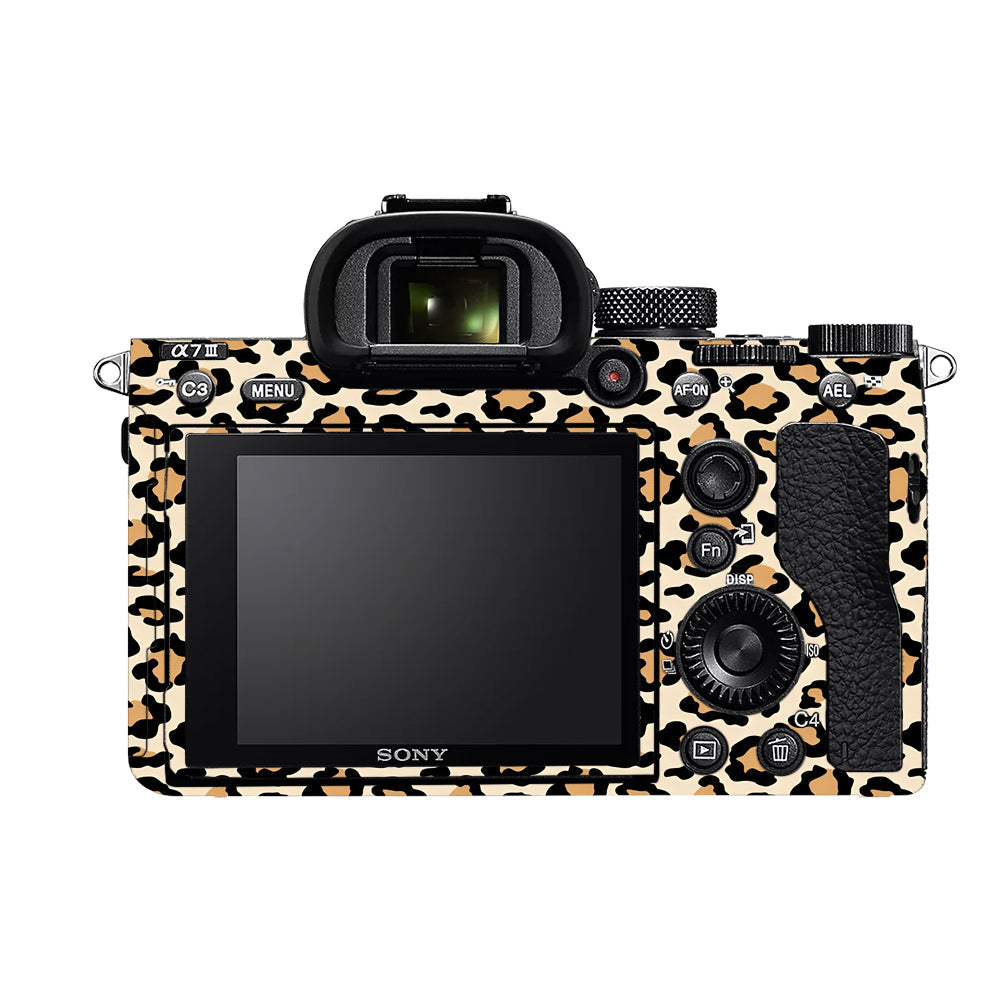Sandy Leopard Spots Sony A7MIII Camera Skins