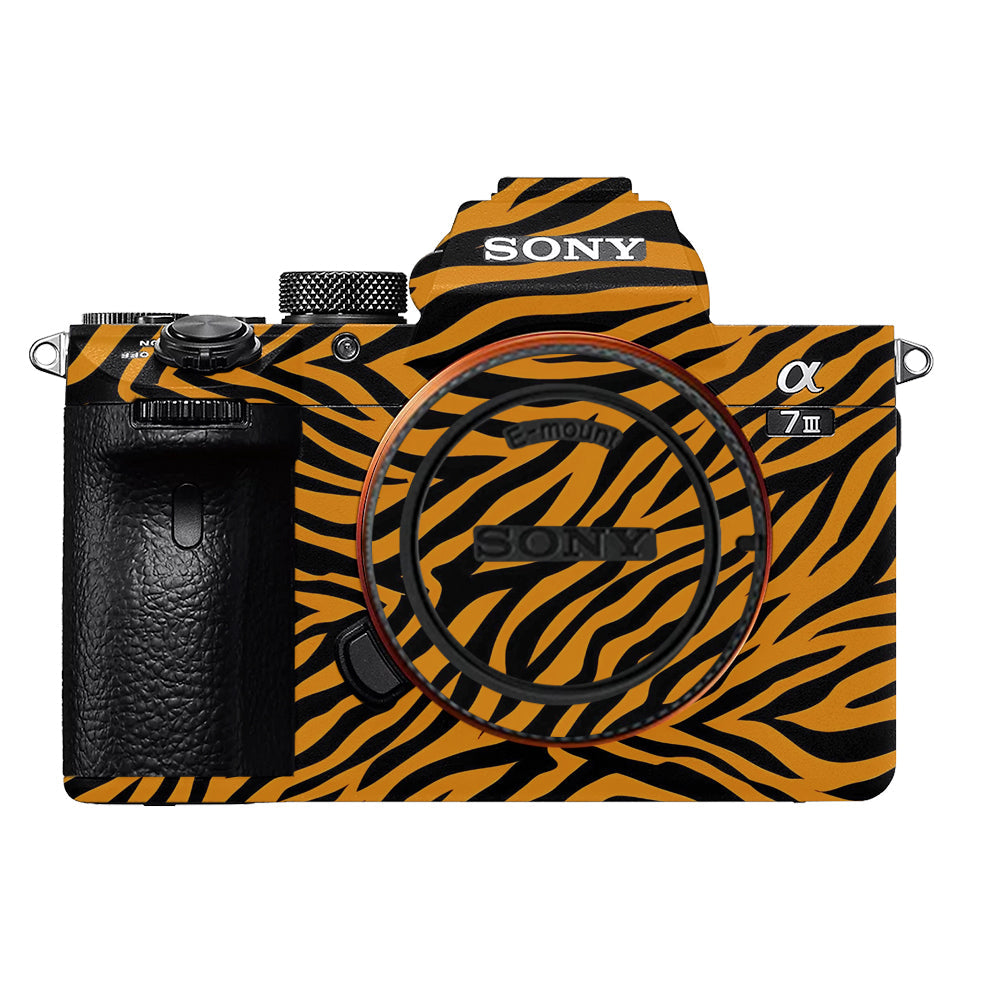 Zebra Gold Pattern Sony A7MIII Camera Skins