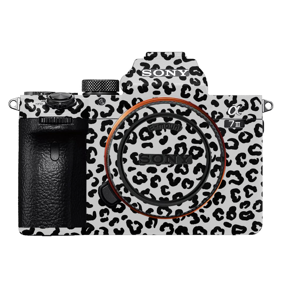 White Leopard Sony A7MIII Camera Skins