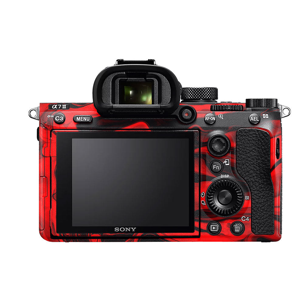 Red Lava Flow Sony A7MIII Camera Skin