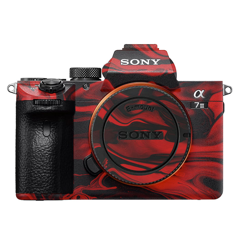 Red Lava Flow Sony A7MIII Camera Skin
