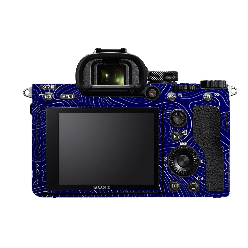 Deep Blue Contour Sony A7MIII Camera Skins