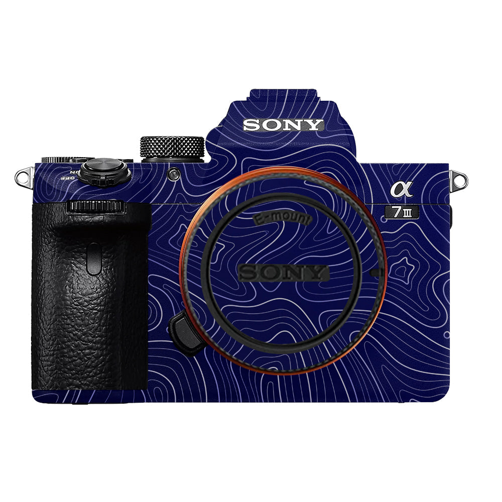Deep Blue Contour Sony A7MIII Camera Skins