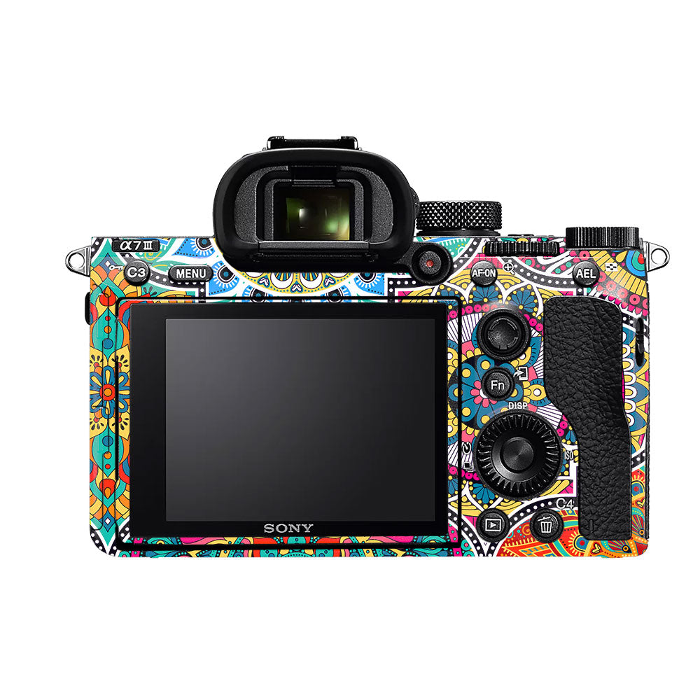 Boho Mandala Tile Pattern Sony A7MIII Camera Skin