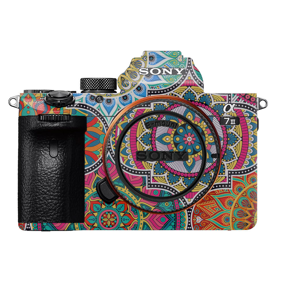 Boho Mandala Tile Pattern Sony A7MIII Camera Skin