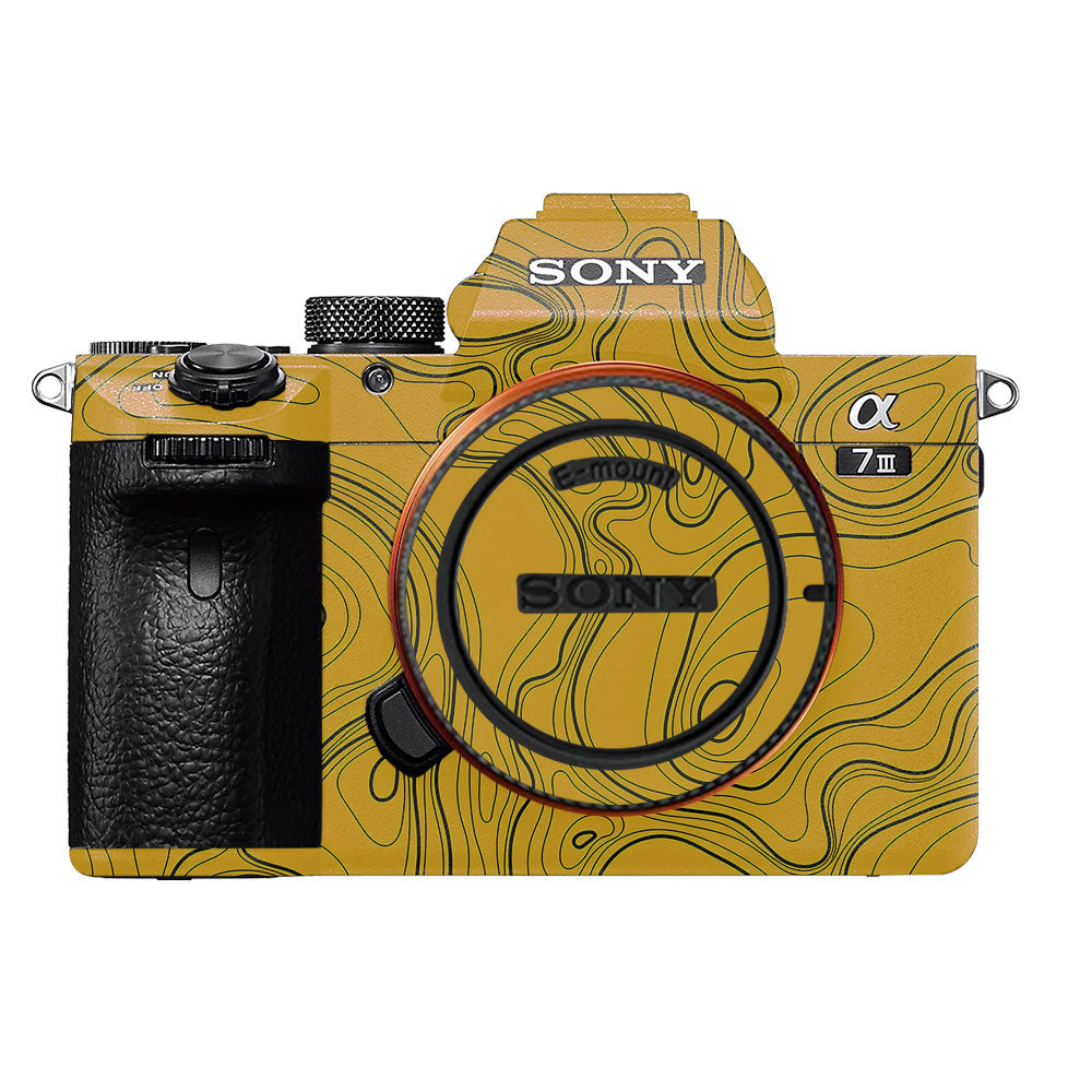 Topographic Map Pattern Sony A7MIII Camera Skin