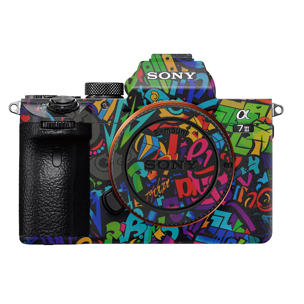 Colorful Urban Street Art Lettering Sony A7MIII Camera Skin