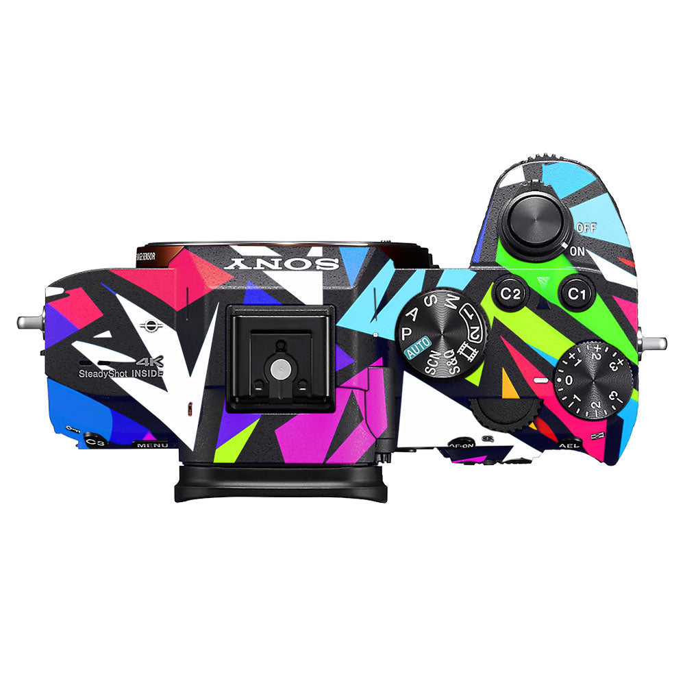 Bold Geometric Pop Sony A7MIII Camera Skin