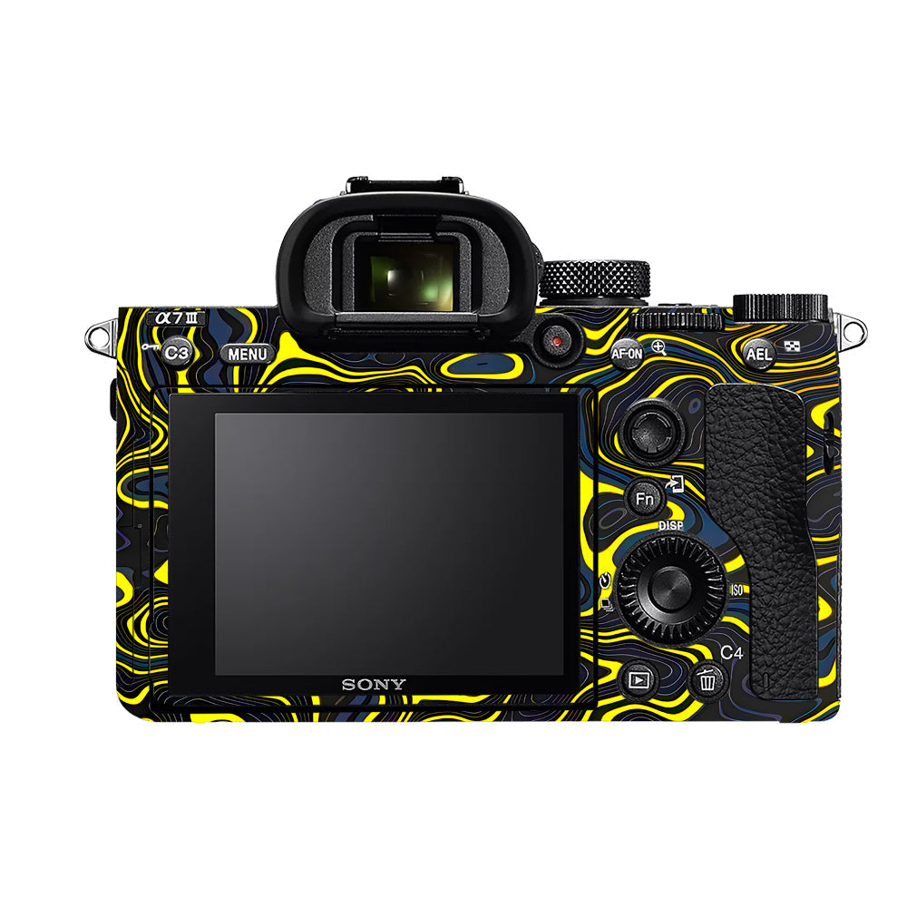Neon Lava Contours Sony A7MIII Camera Skins