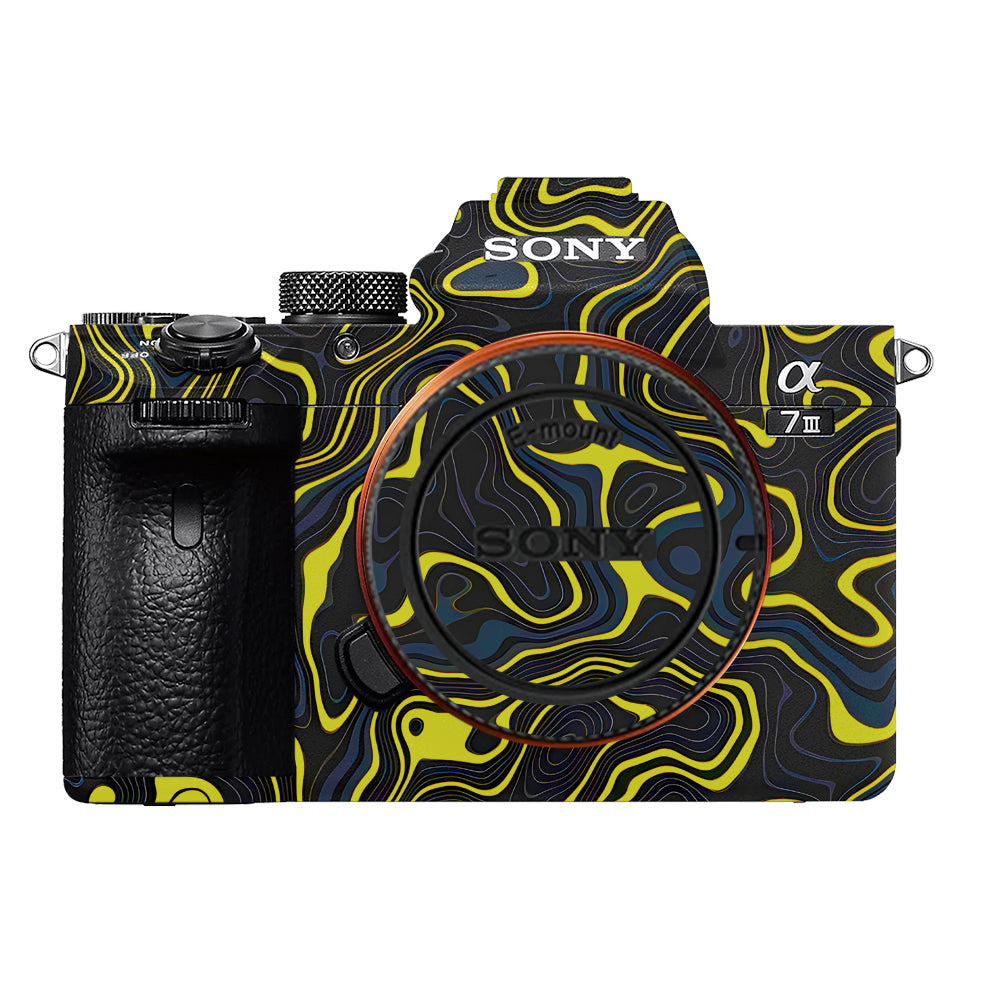Neon Lava Contours Sony A7MIII Camera Skins