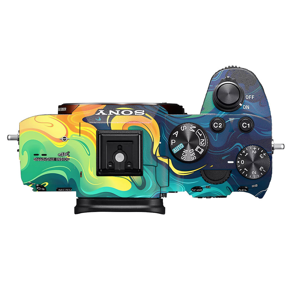 Rainbow Liquid Fusion Sony A7MIII Camera Skin