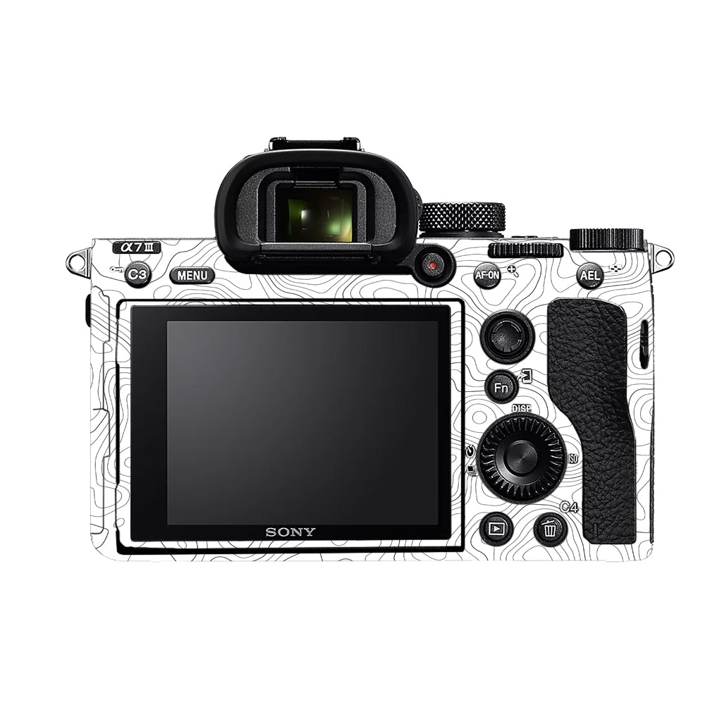 White Contour Design Sony A7MIII Camera Skins