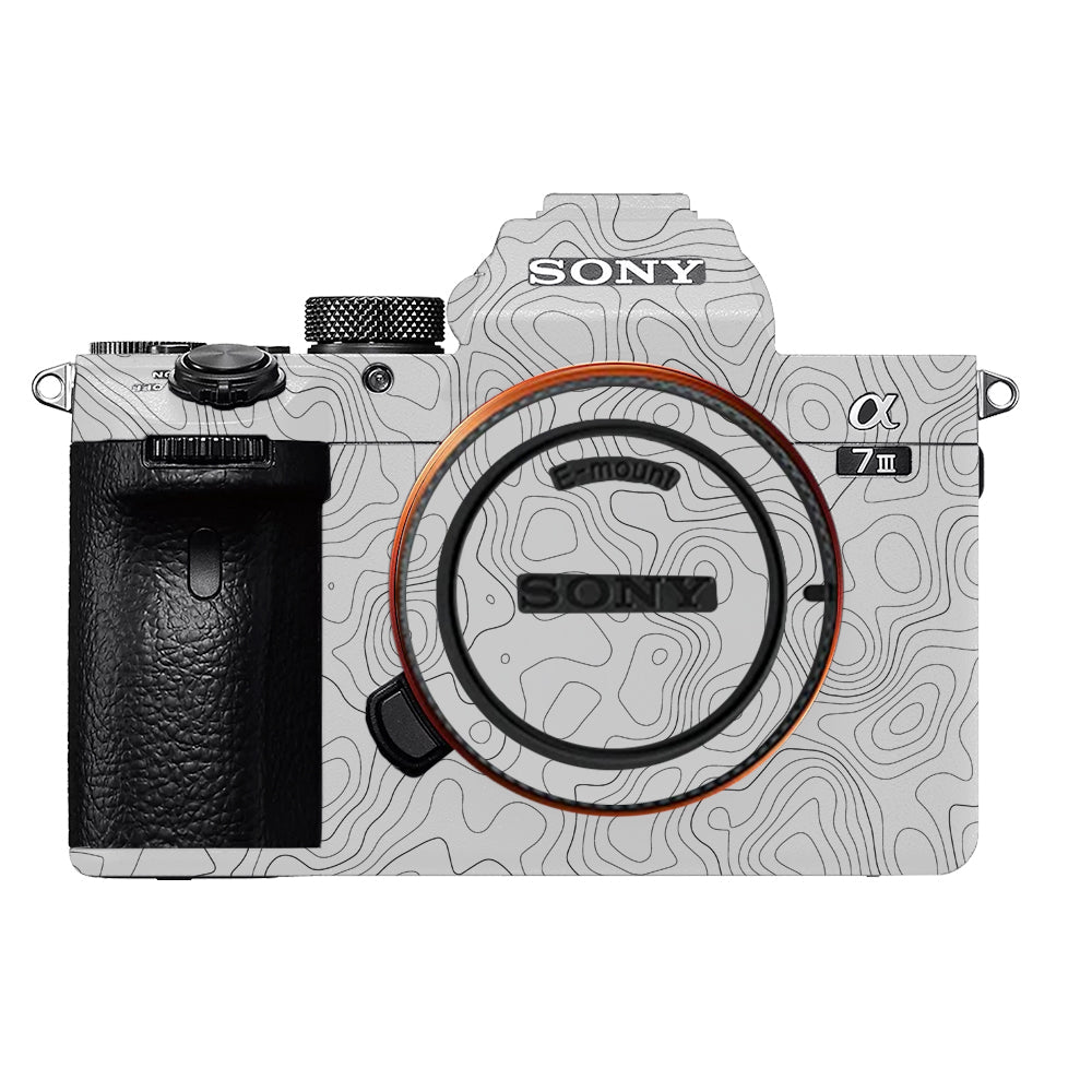 White Contour Design Sony A7MIII Camera Skins
