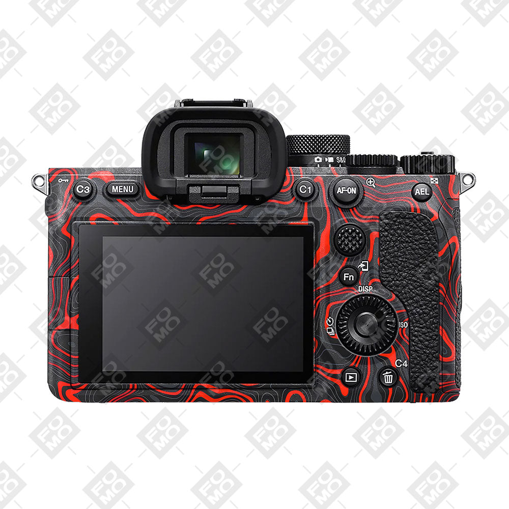 Crimson Waves Sony A7MIV Camera Skins