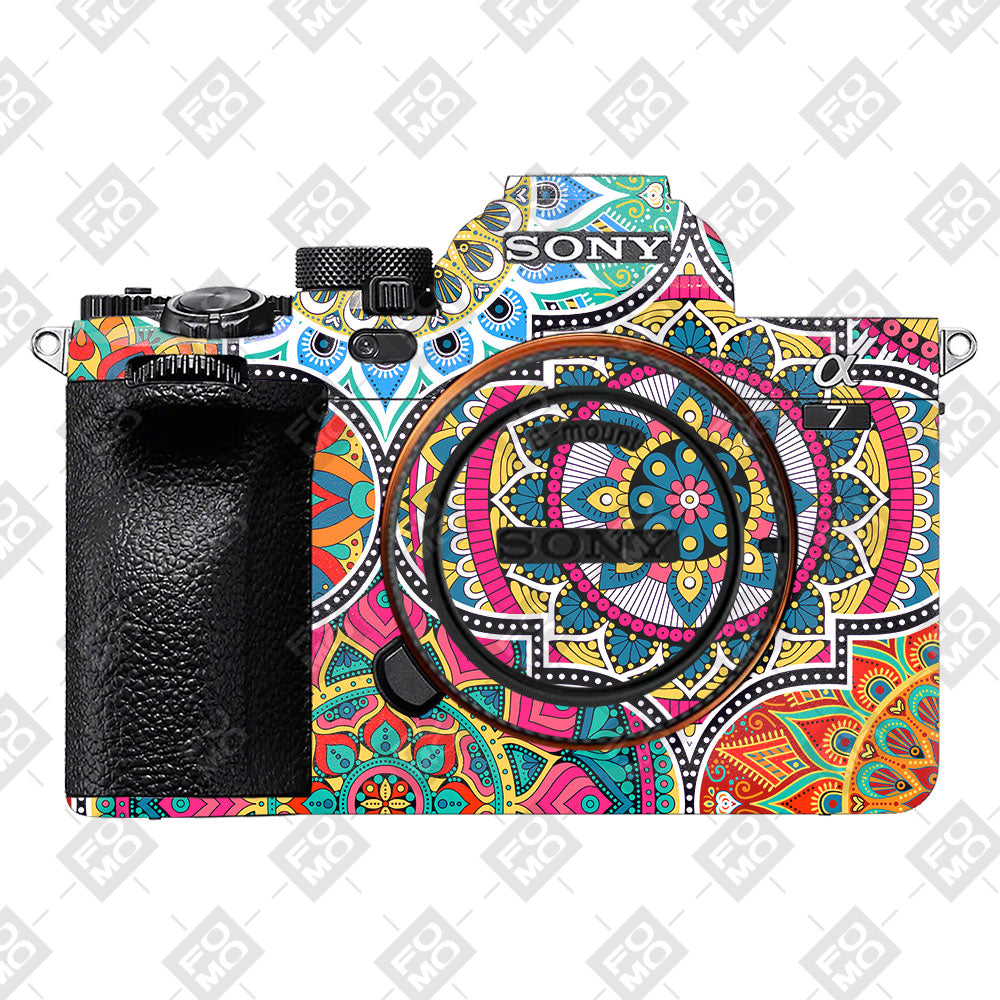 Boho Mandala Tile Pattern Sony A7MIV Camera Skin