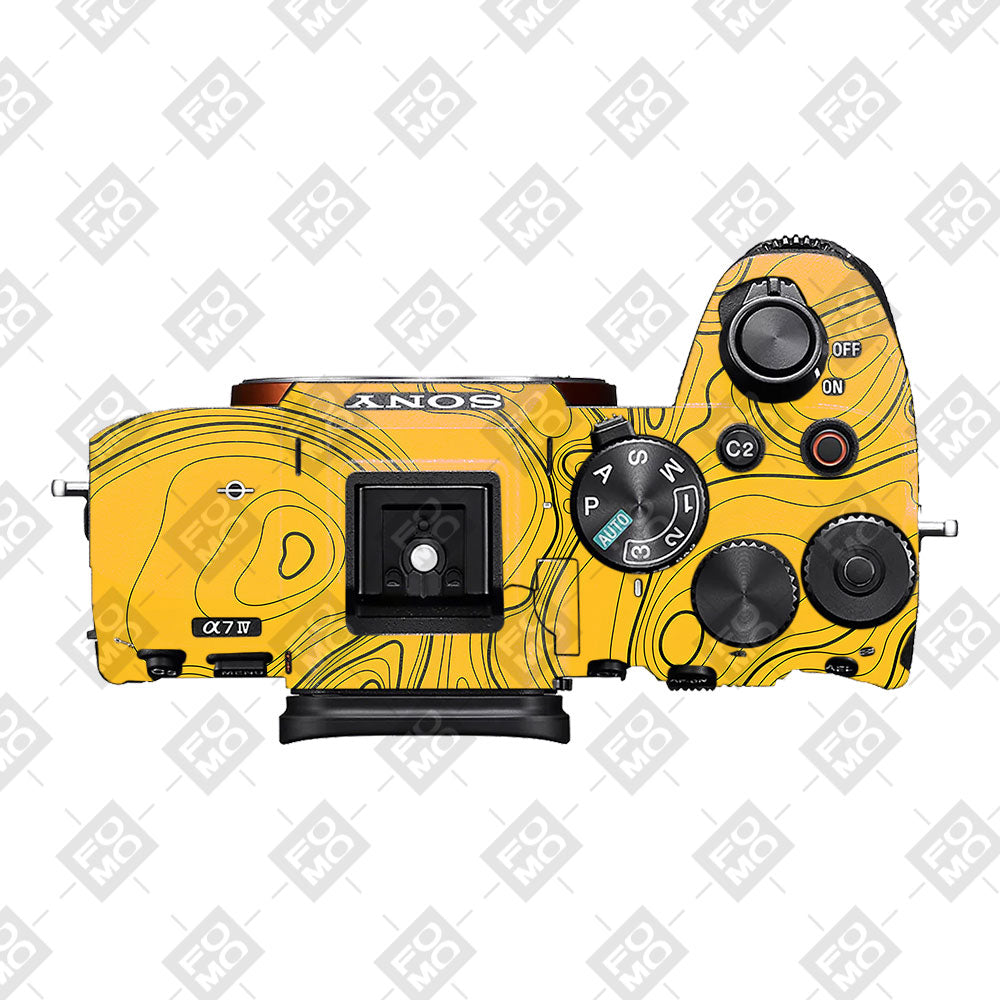 Topographic Map Pattern Sony A7MIV Camera Skin