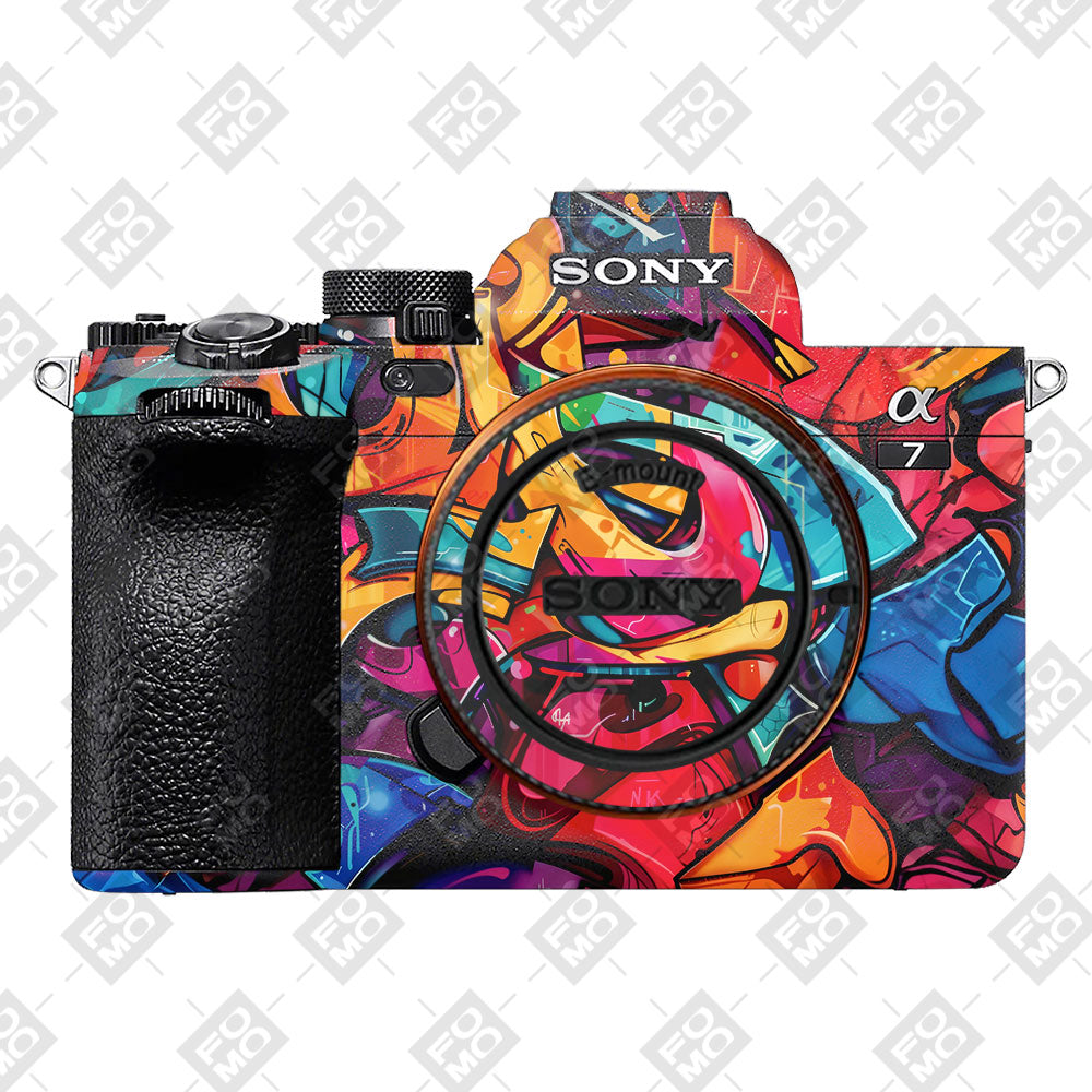 Urban Graffiti Explosion Sony A7MIV Camera Skin
