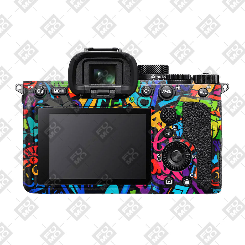 Colorful Urban Street Art Lettering Sony A7MIV Camera Skin