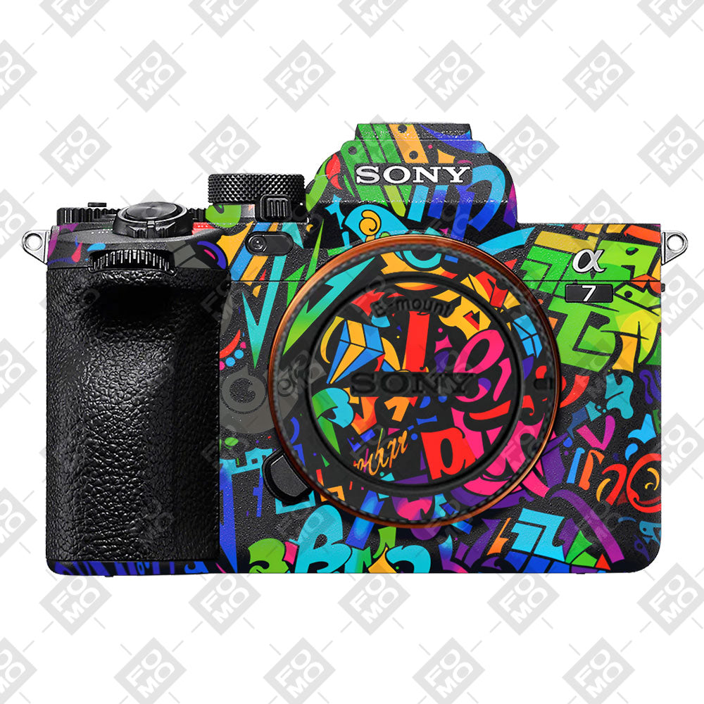Colorful Urban Street Art Lettering Sony A7MIV Camera Skin