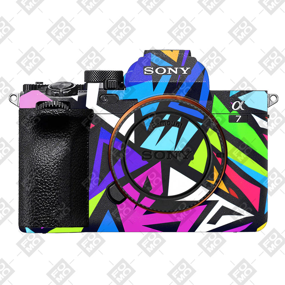 Bold Geometric Pop Sony A7MIV Camera Skin