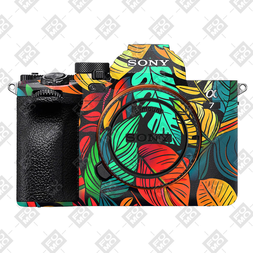 Tropical Jungle Leaves Sony A7MIV Camera Skin
