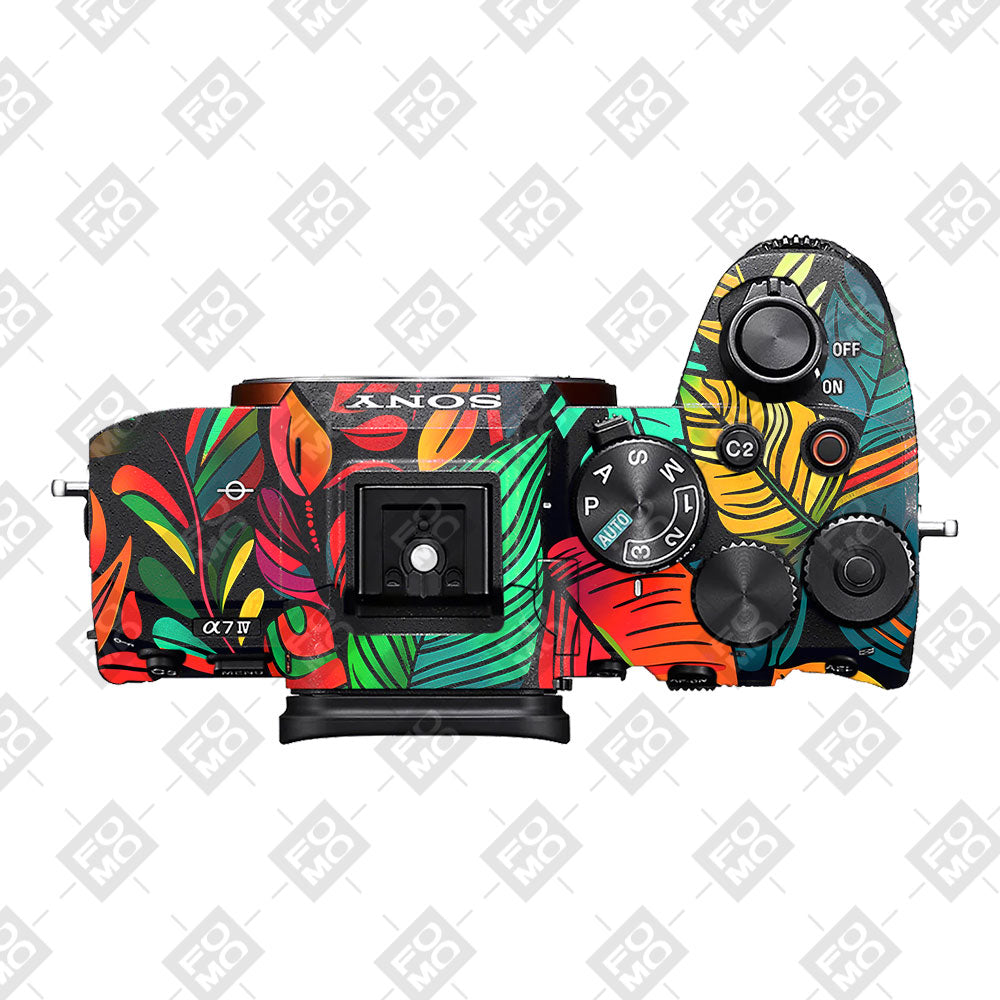 Tropical Jungle Leaves Sony A7MIV Camera Skin