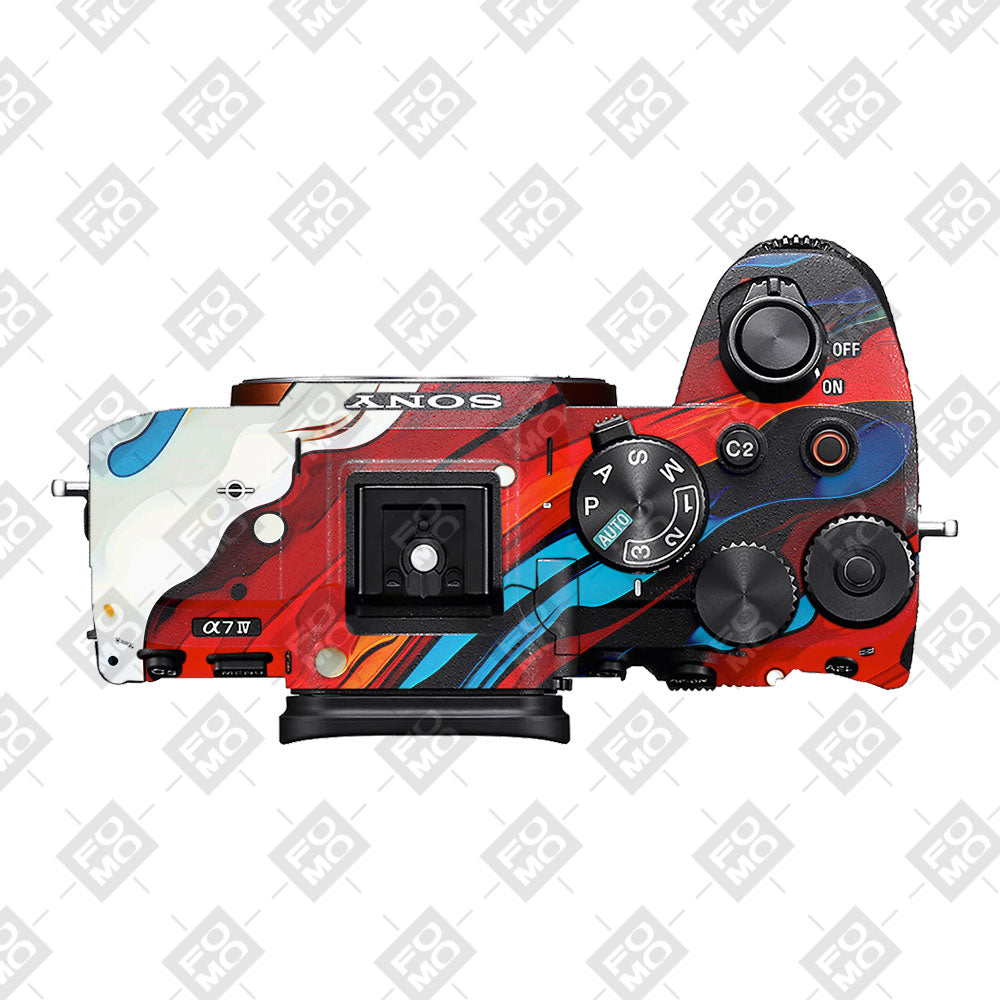 Fire & Ice Flow Sony A7MIV Camera Skin