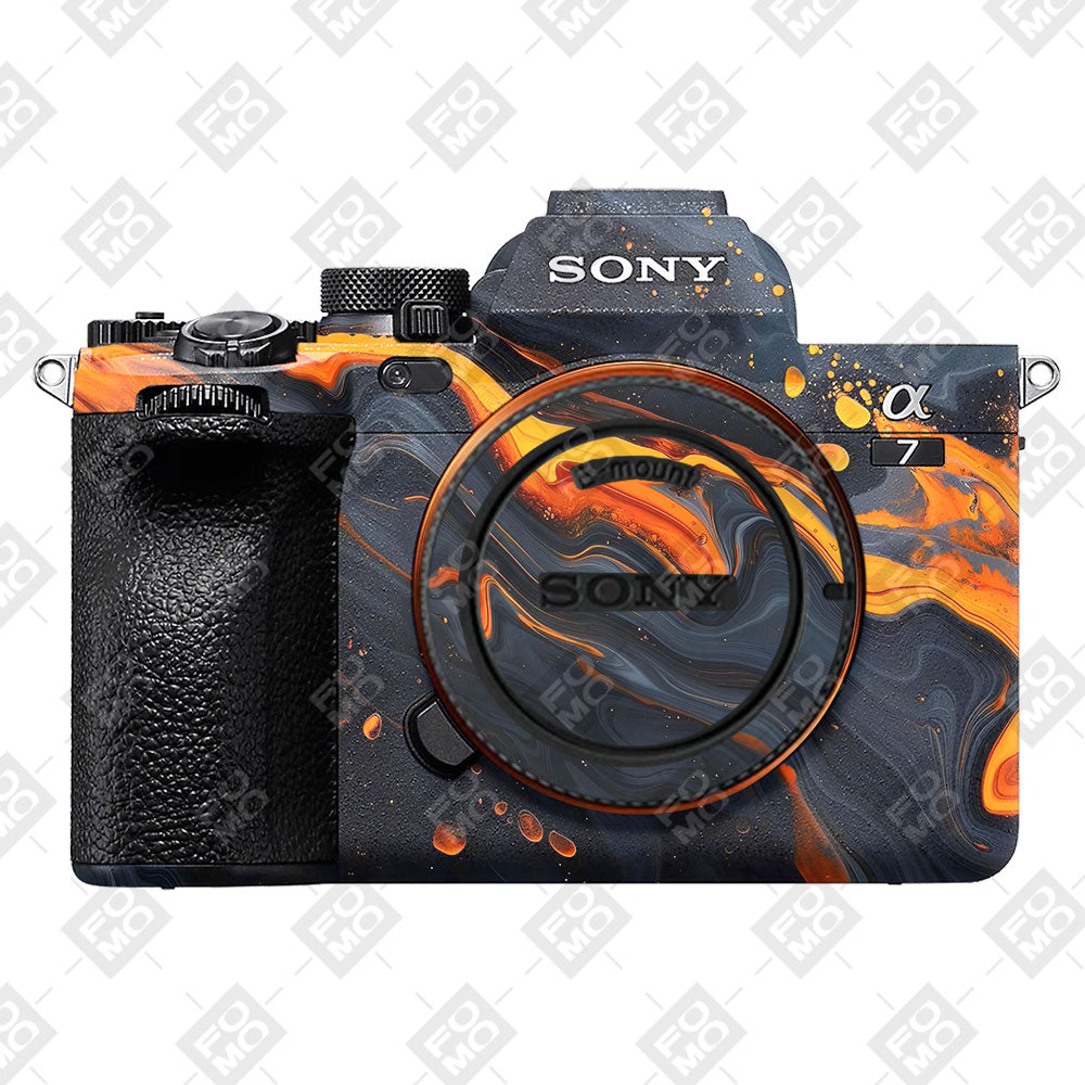 Lava Marble Sony A7MIV Camera Skins