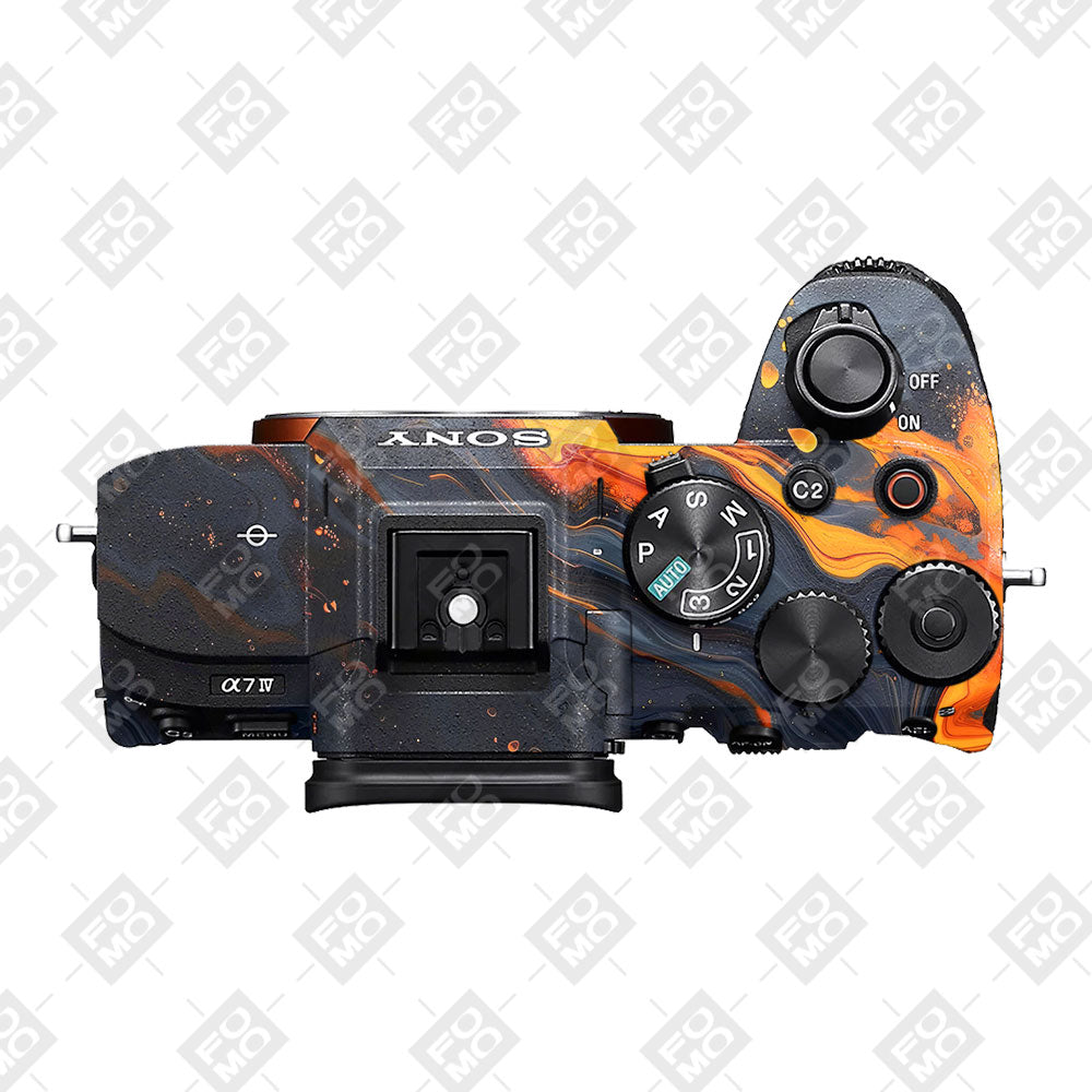 Lava Marble Sony A7MIV Camera Skins