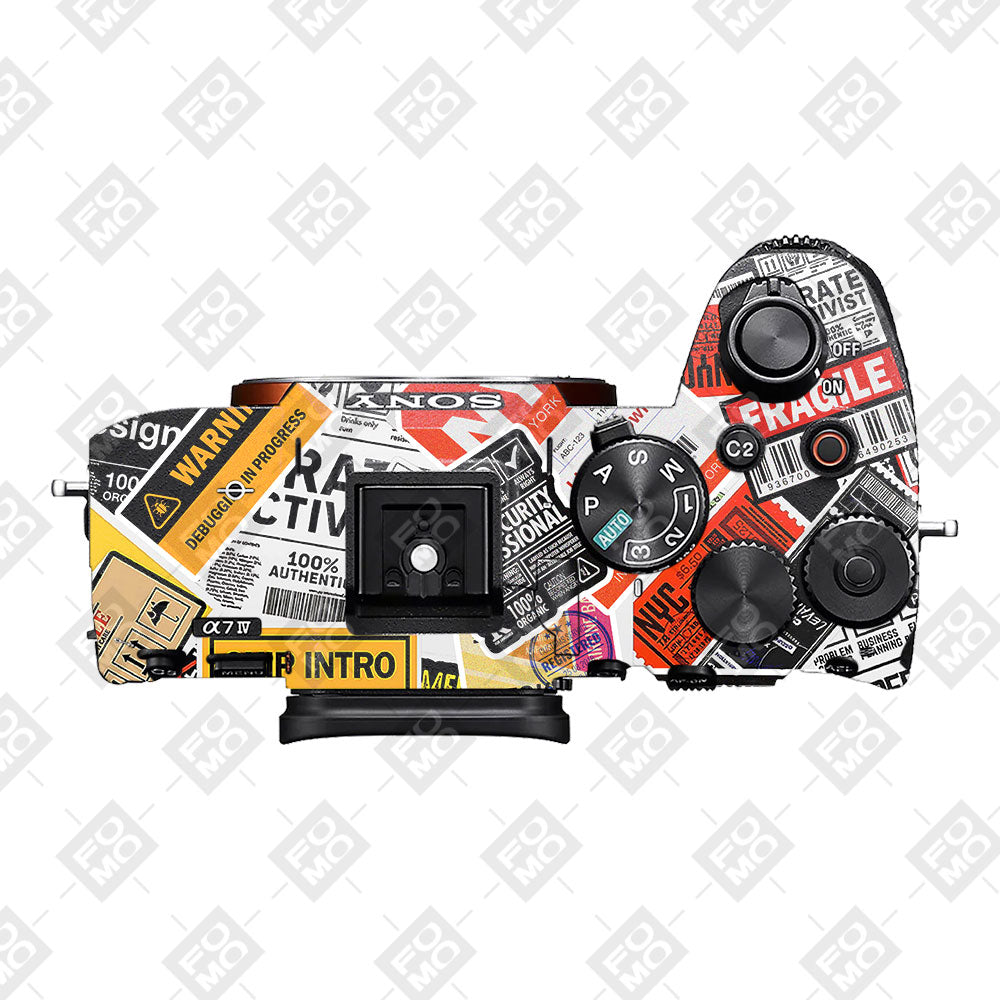 Tech Aesthetic Sticker Collage Sony A7MIV Camera Skins