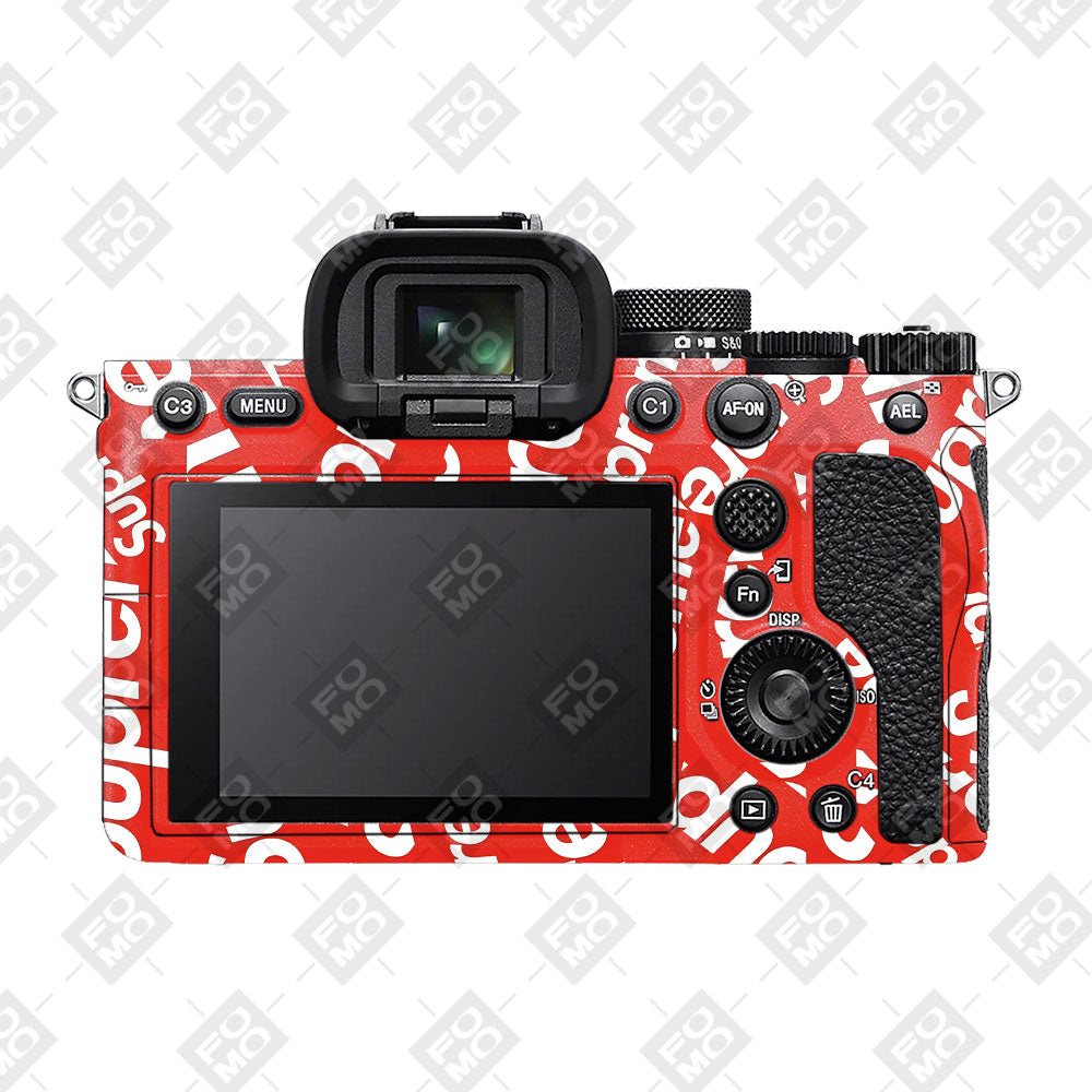 Supreme Red Sony A7MIV Camera Skins