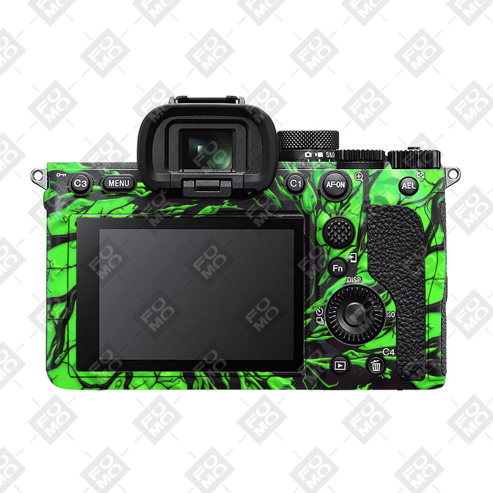 Venom Green Sony A7MIV Camera Skins