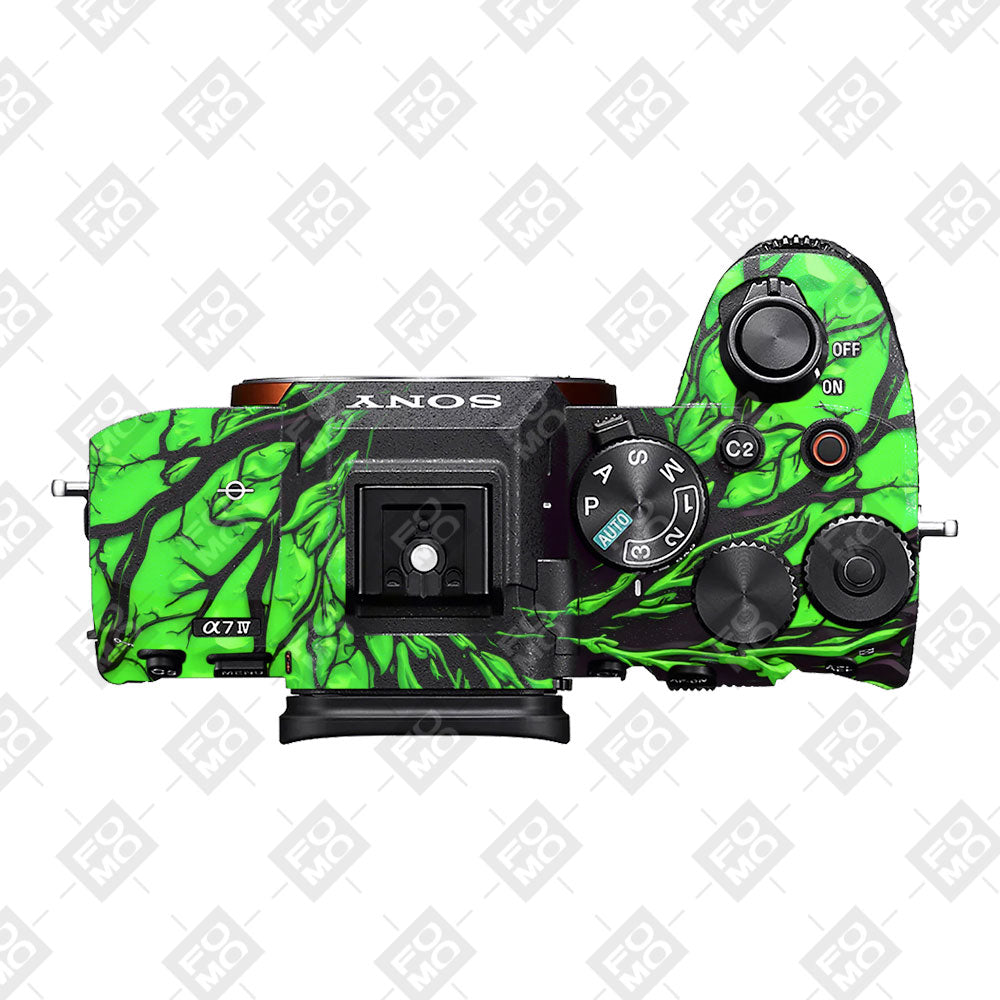 Venom Green Sony A7MIV Camera Skins