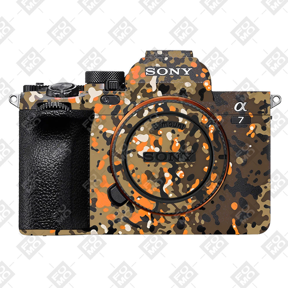 Orange Brown Spot  Sony A7MIV Camera Skins
