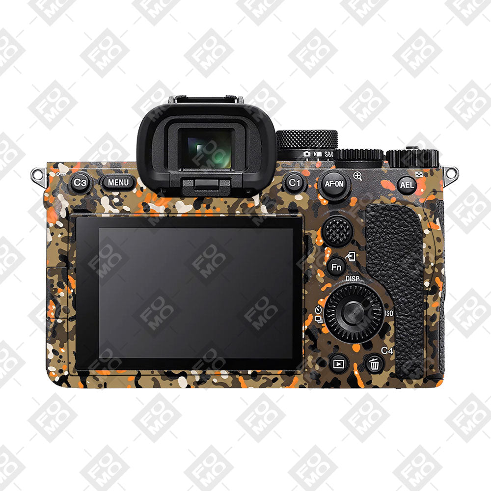 Orange Brown Spot  Sony A7MIV Camera Skins